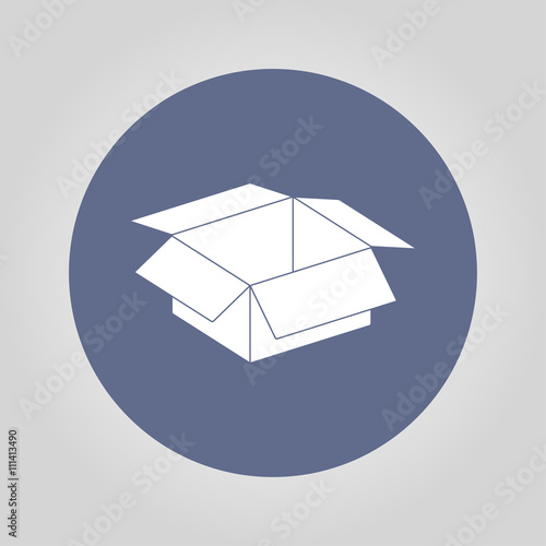 box vector illustration. Flat design style
