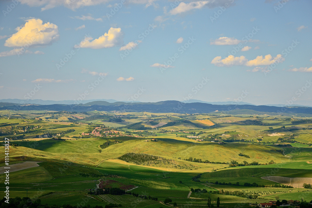 A scenic tuscan landscape near Montalcino, Italy