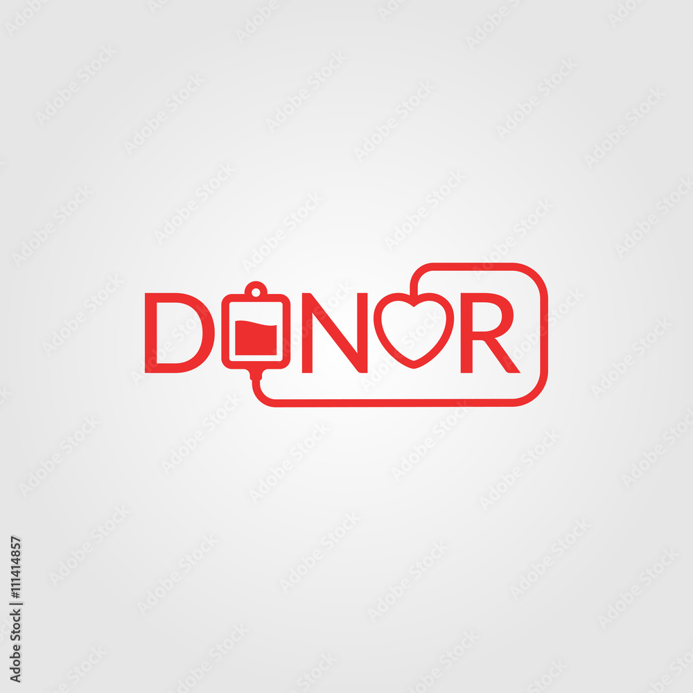 Fototapeta premium Vector illustration Donor