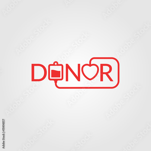 Vector illustration Donor