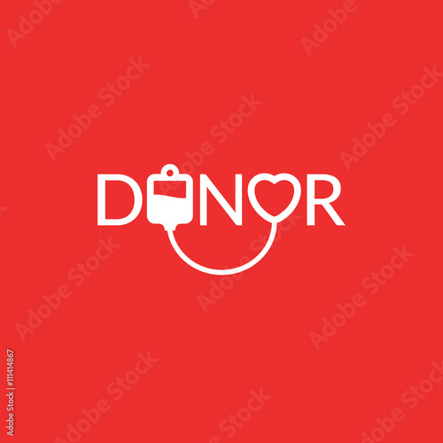 Vector illustration Donor