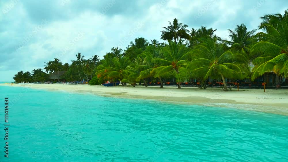 Beautiful tropical beach and sea in maldives island Beautiful tropical beach and sea in maldives island