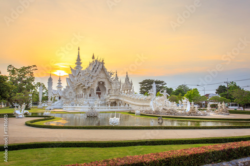 White Temple or Wat Rong Khun in Chiang Rai Province, Thailand photo