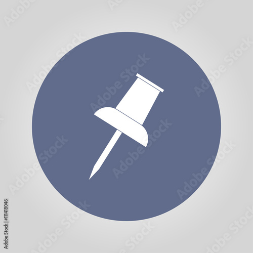 Vector push pin icon