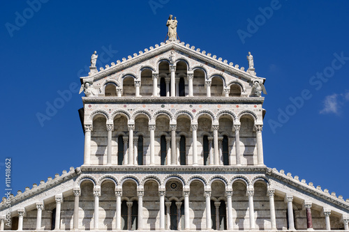 Facade of Santa Maria Assunta cathedral in Pisa