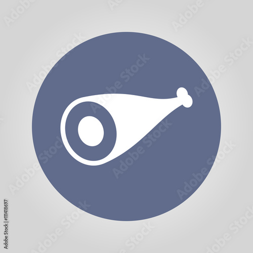 Meat icon. Flat design style.