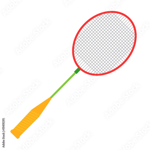 Badminton racket illustration.