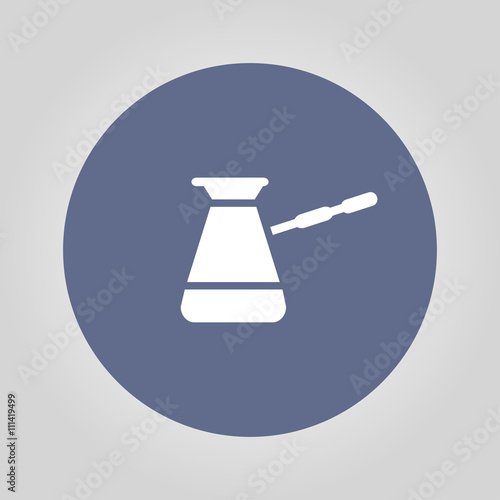 The turk icon. Coffee symbol. Flat Vector illustration