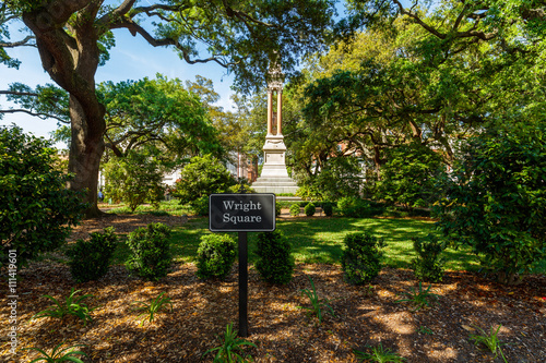 Obraz na płótnie Wright Square Savannah