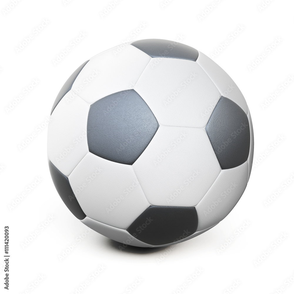 Soccer ball isolated on white background. 3d rendering. Soccer ball isolated on white background. 3d rendering.