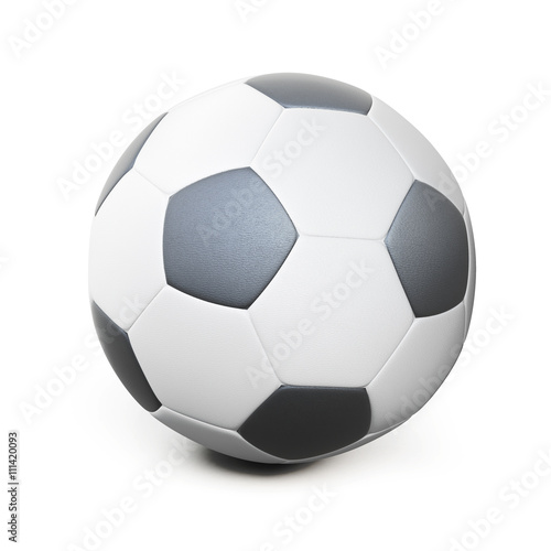 Soccer ball isolated on white background. 3d rendering.