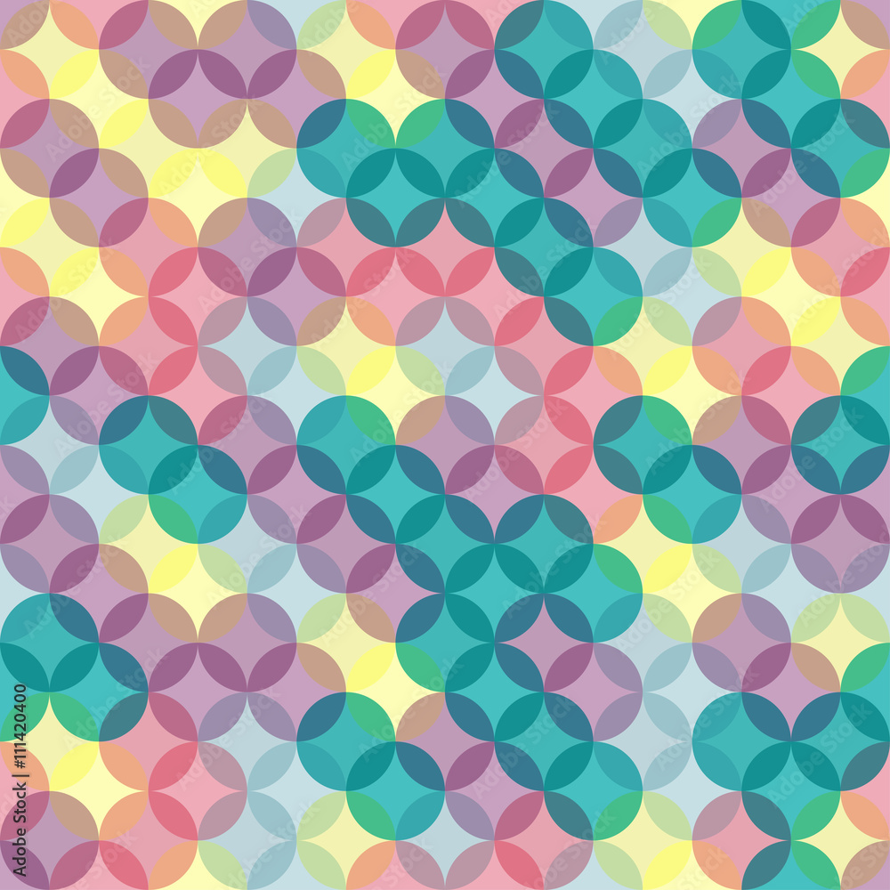 Seamless pattern with simple elements. Vector