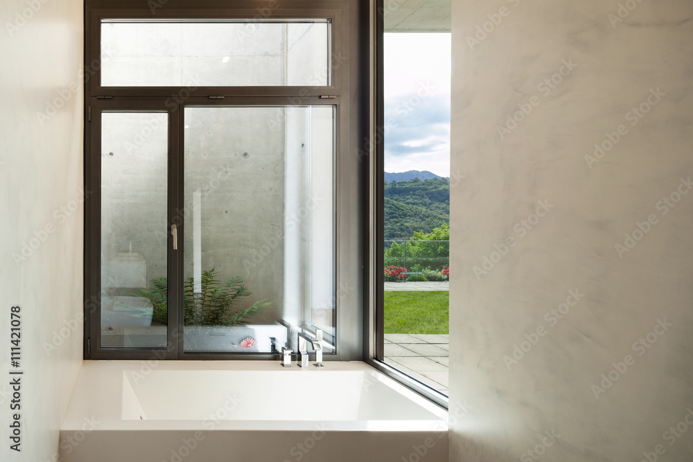 Fototapeta premium modern bathroom with window