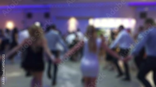 People Dancing Native Balkan Dance