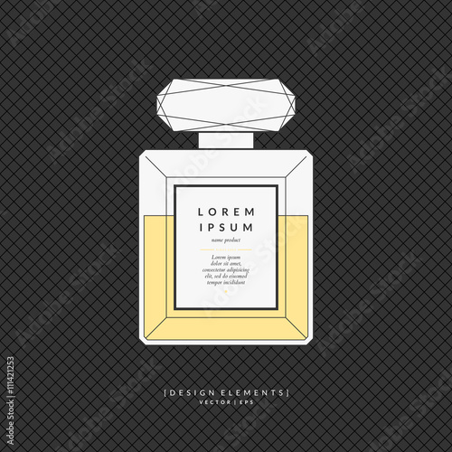 Vector illustration of a classic perfume Bottle