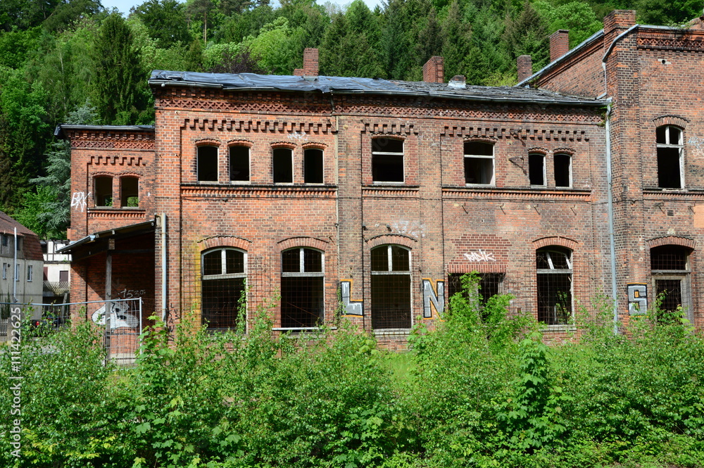 Altes Bahngebäude in Vlotho