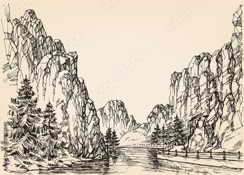 River in the mountains
