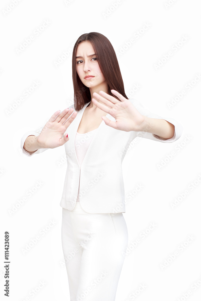 py young woman isolated on white background py young woman isolated on white background