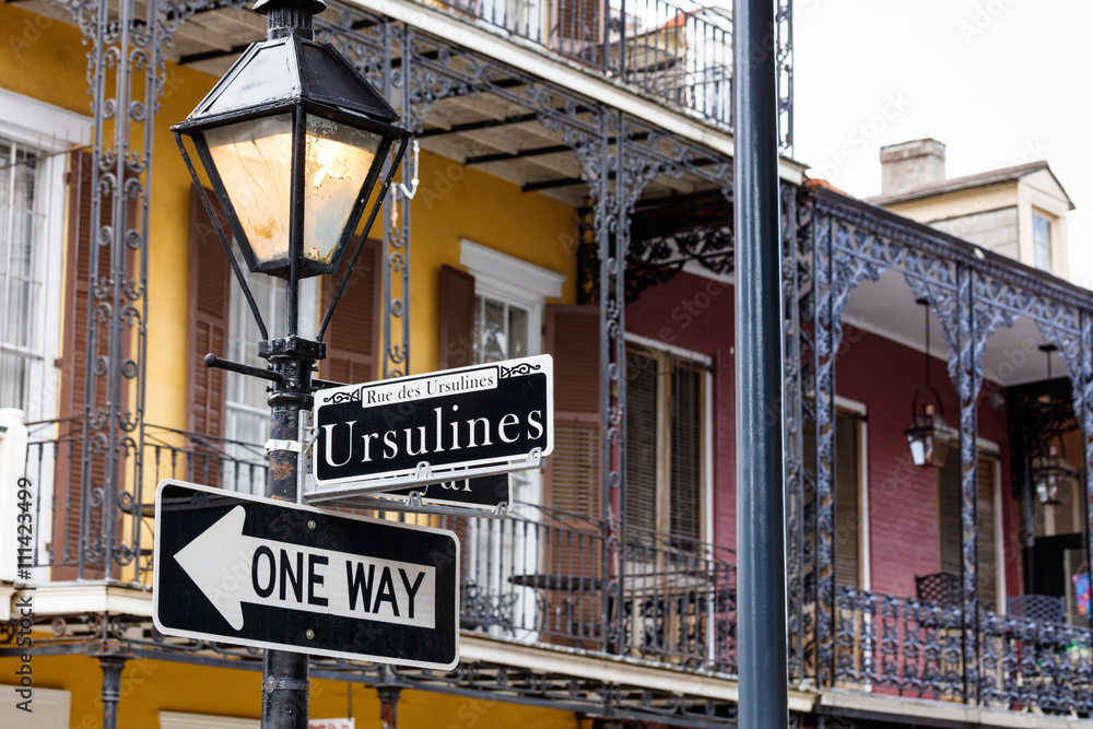 Obraz premium French Quarter Cityscape