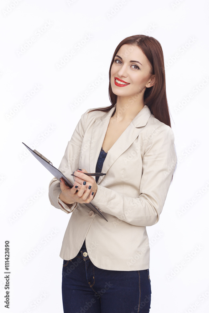 portrait of businesswoman with tablet portrait of businesswoman with tablet