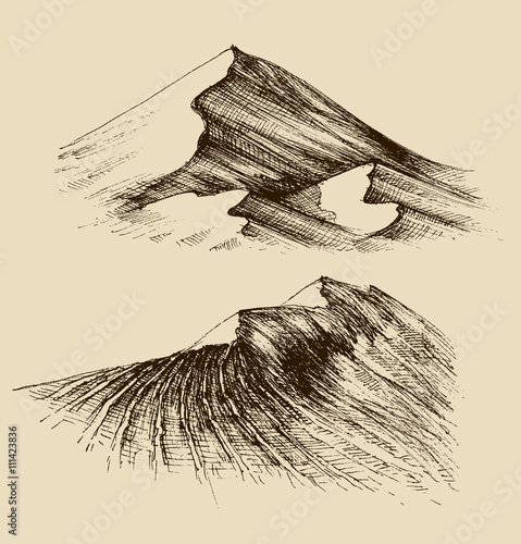 Sand dunes sketch