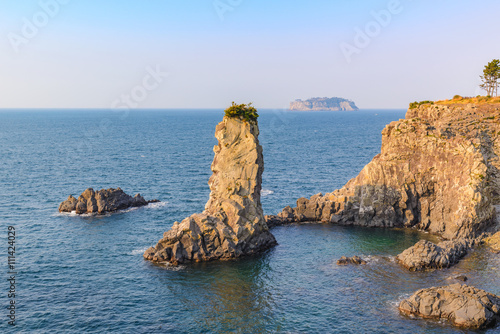 Oedolgae Rock, Jeju Island, South Korea photo