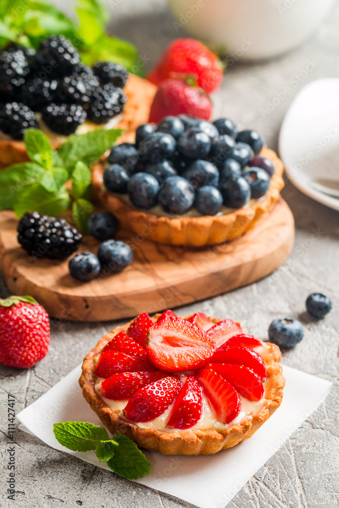 Fresh homemade berrie tarts