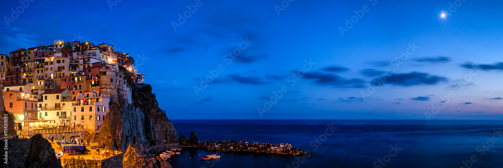 Manarola Cinque Terre (Liguria Italy) High definition panorama a