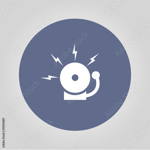 alarm bell. Modern design flat style