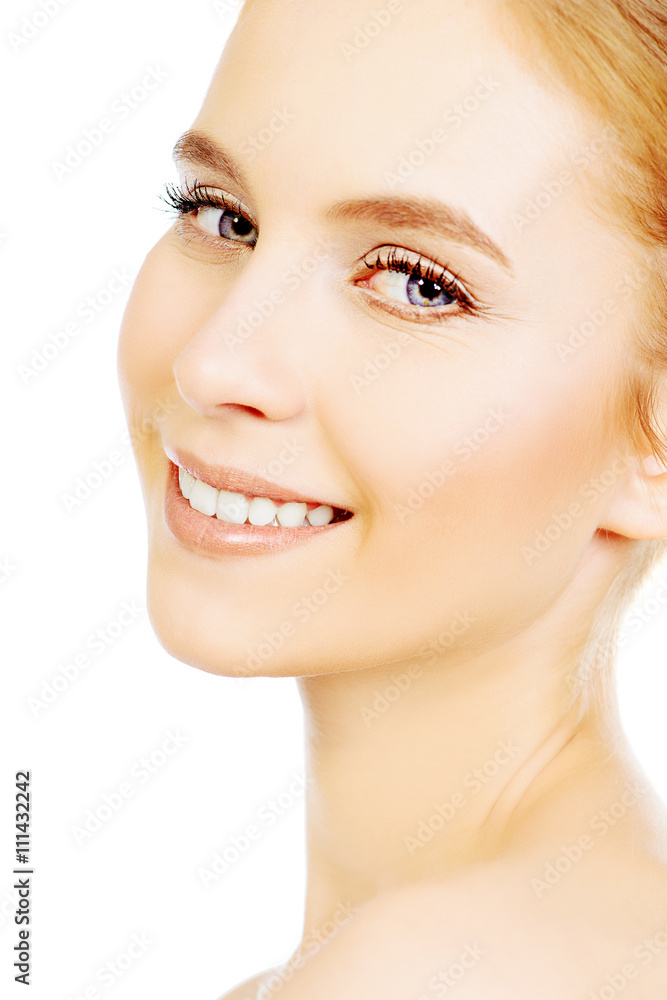 Fototapeta premium happy smiling woman