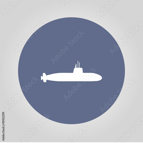 Simple icon submarine.