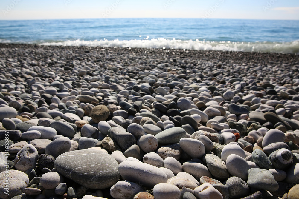 Beach round rocks texture Beach round rocks texture