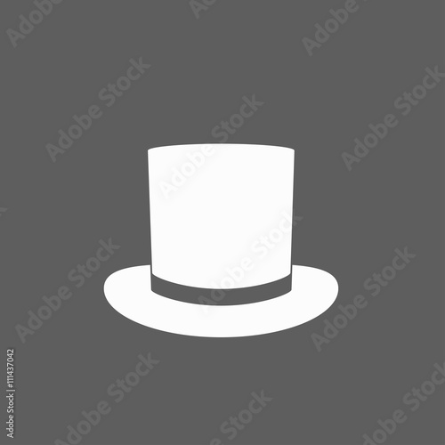 Top hat icon vector