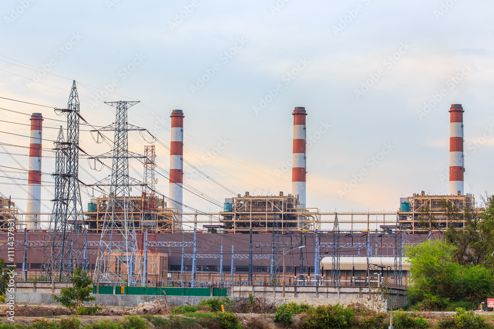 Obraz premium Power plant,Energy power station
