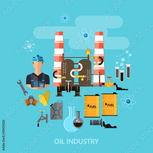 Oil industry gas station