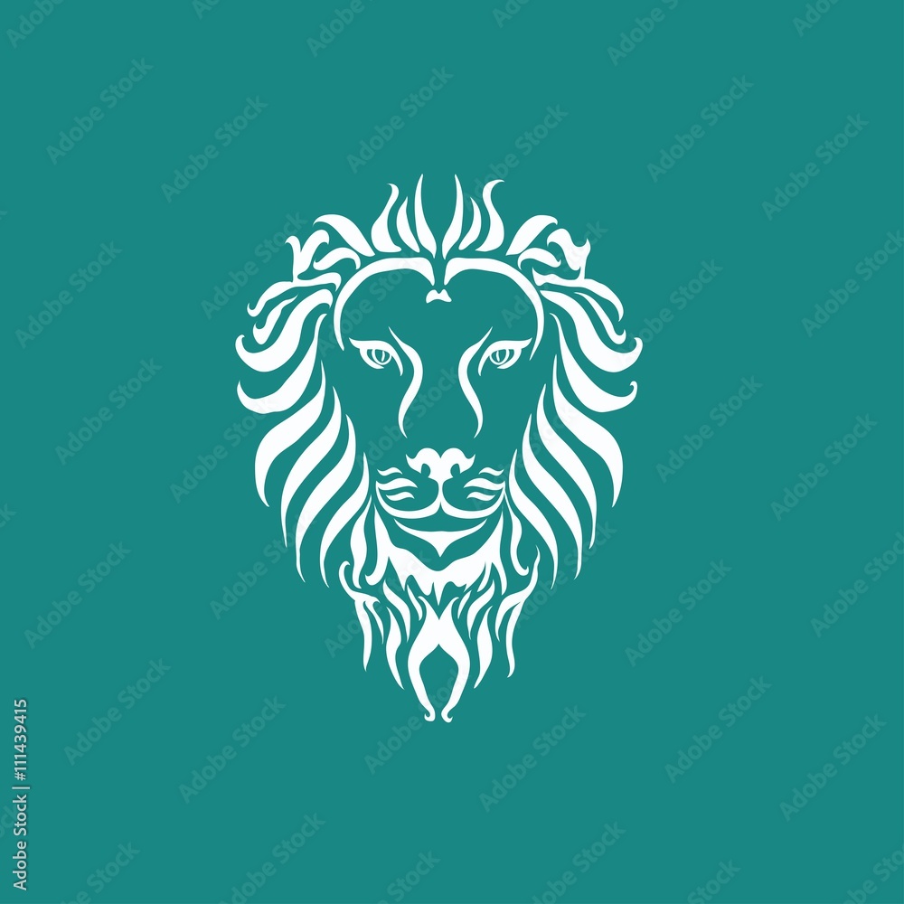 Obraz premium Lion Head Icon