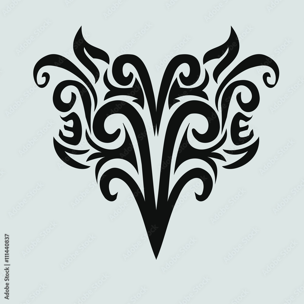 vector ornament In flower style vector ornament In flower style