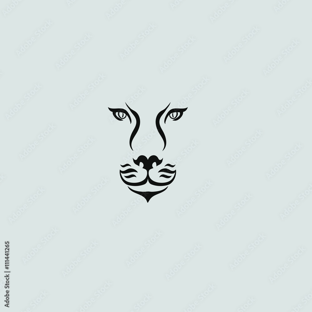 Obraz premium Lion Head Icon