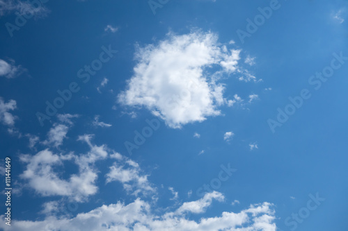 blue sky with white clouds