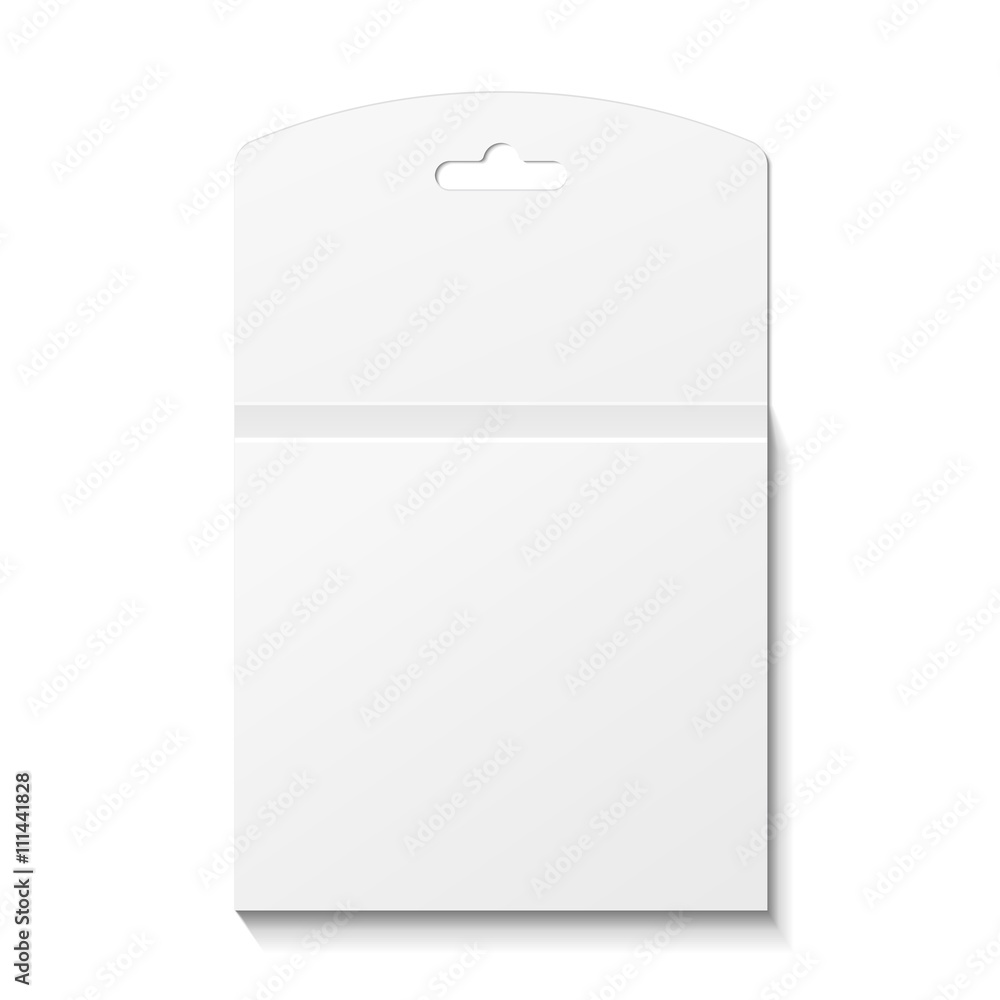 White Product Package Box With Hang Slot. Blank On White Background Isolated. Mock Up Template Ready For Your Design. Product Packing Vector EPS10 White Product Package Box With Hang Slot. Blank On White Background Isolated. Mock Up Template Ready For Your Design. Product Packing Vector EPS10