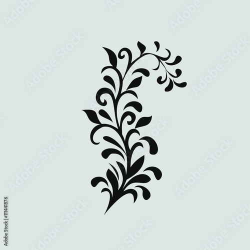 vector ornament In flower style