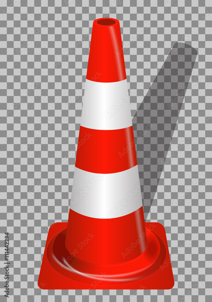 Road signs. Orange Badge guardrails on transparent background. Vector Illustration. Road signs. Orange Badge guardrails on transparent background. Vector Illustration.