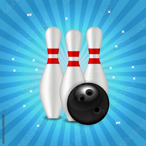 Skittles and Bowling Ball Background