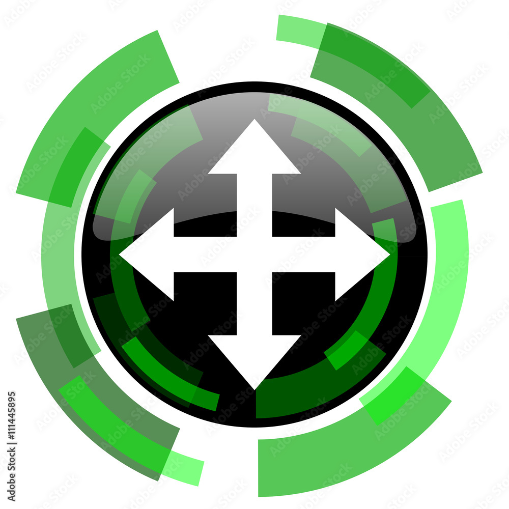 arrow icon, green modern design isolated button, web and mobile app design illustration arrow icon, green modern design isolated button, web and mobile app design illustration