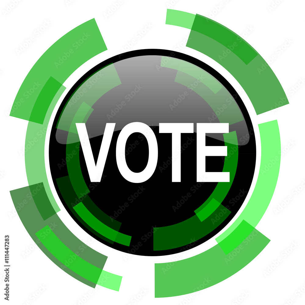 vote icon, green modern design isolated button, web and mobile app design illustration vote icon, green modern design isolated button, web and mobile app design illustration