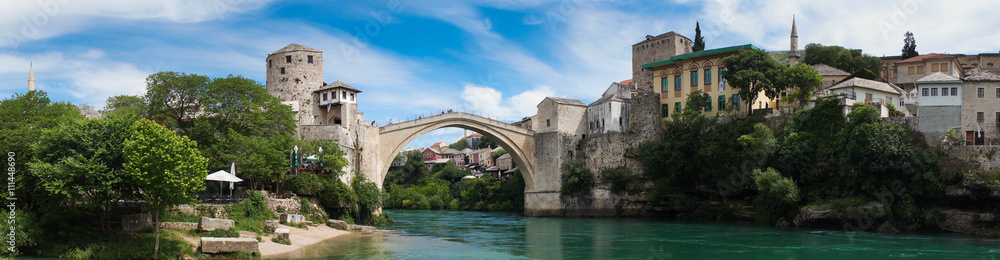 Panorama of Mostar, Bosnia and Herzegovina