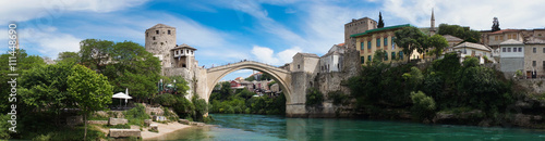 Panorama of Mostar, Bosnia and Herzegovina photo