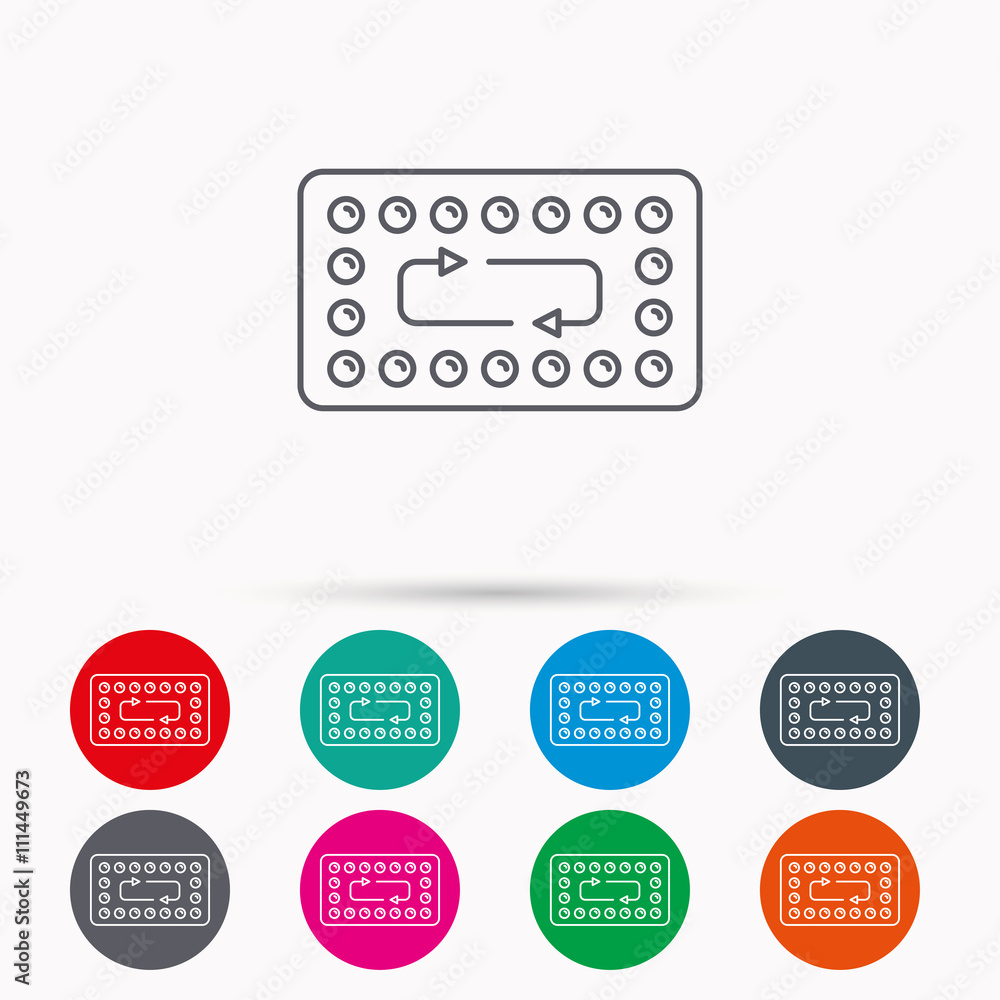 Contraception pills icon. Pharmacology drugs. Contraception pills icon. Pharmacology drugs.