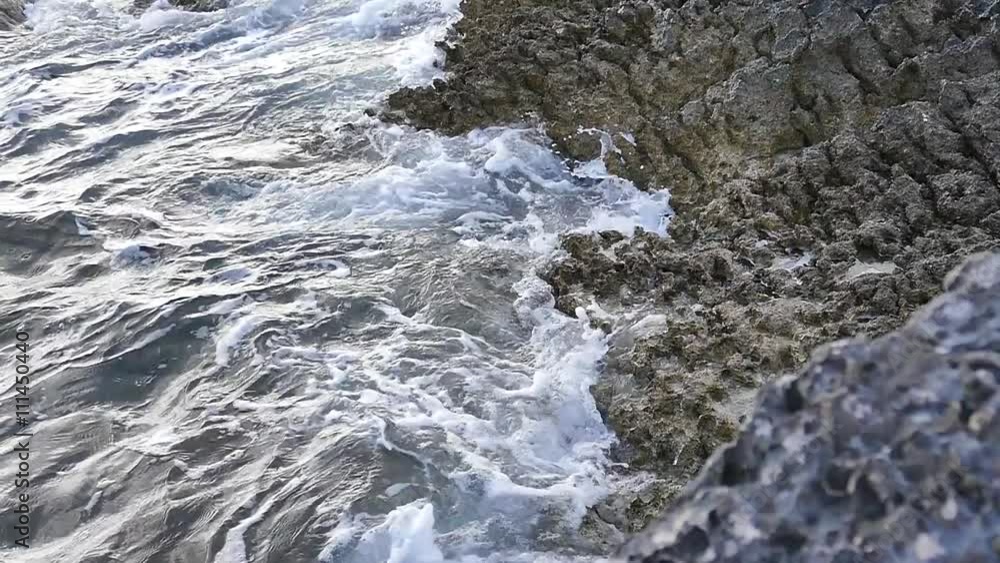 Sea waves and rocks. The uninhabited side of the island Korcula, Lumbarda spring 2016. Sea waves and rocks. The uninhabited side of the island Korcula, Lumbarda spring 2016.