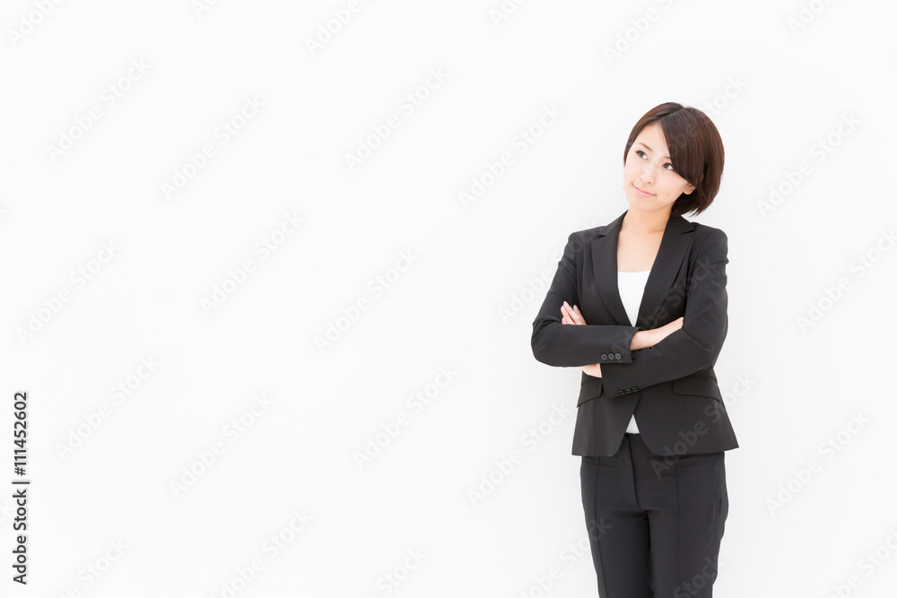 asian businesswoman isolated on white background asian businesswoman isolated on white background